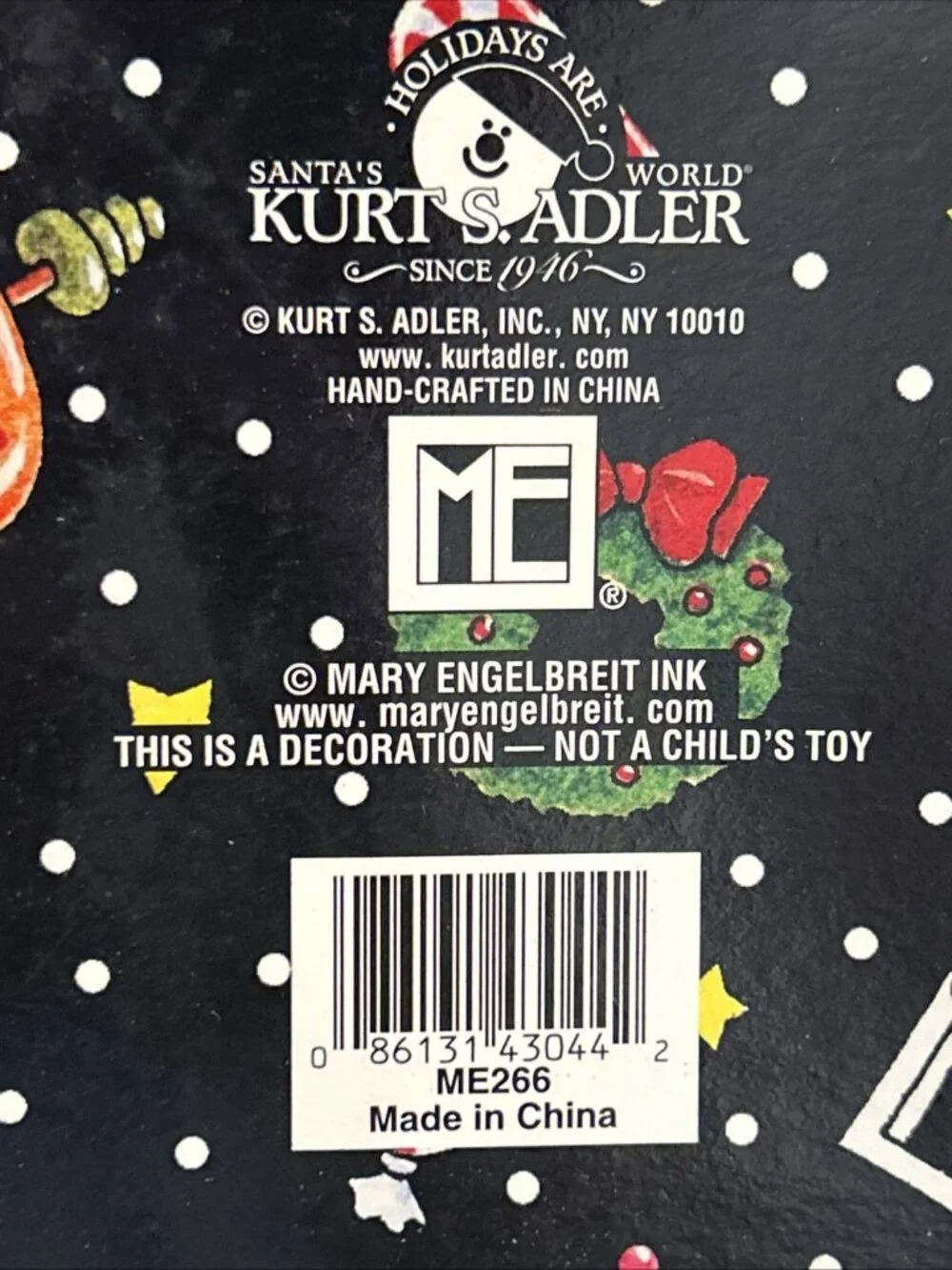 Mary Engelbreit The Queen Of Everything Crown Glass Ornament in Box Kurt Adler
